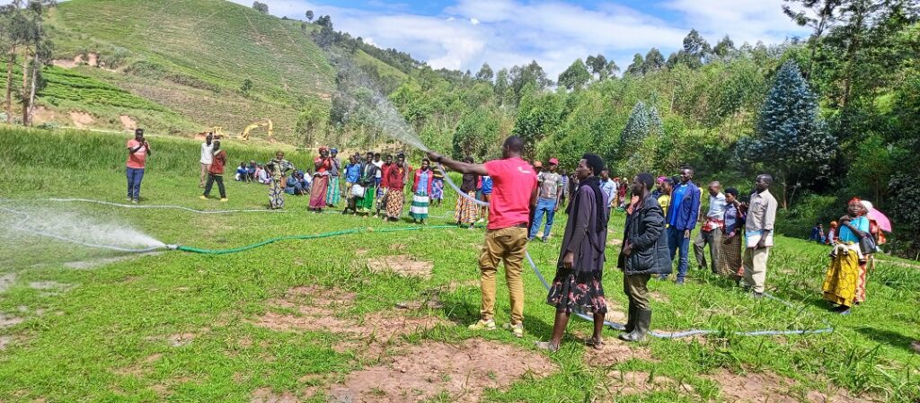 Training of Tube Aheza Amazi Hafi project Beneficiaries in Karongi District Rugabano sector on 1st June 2023
